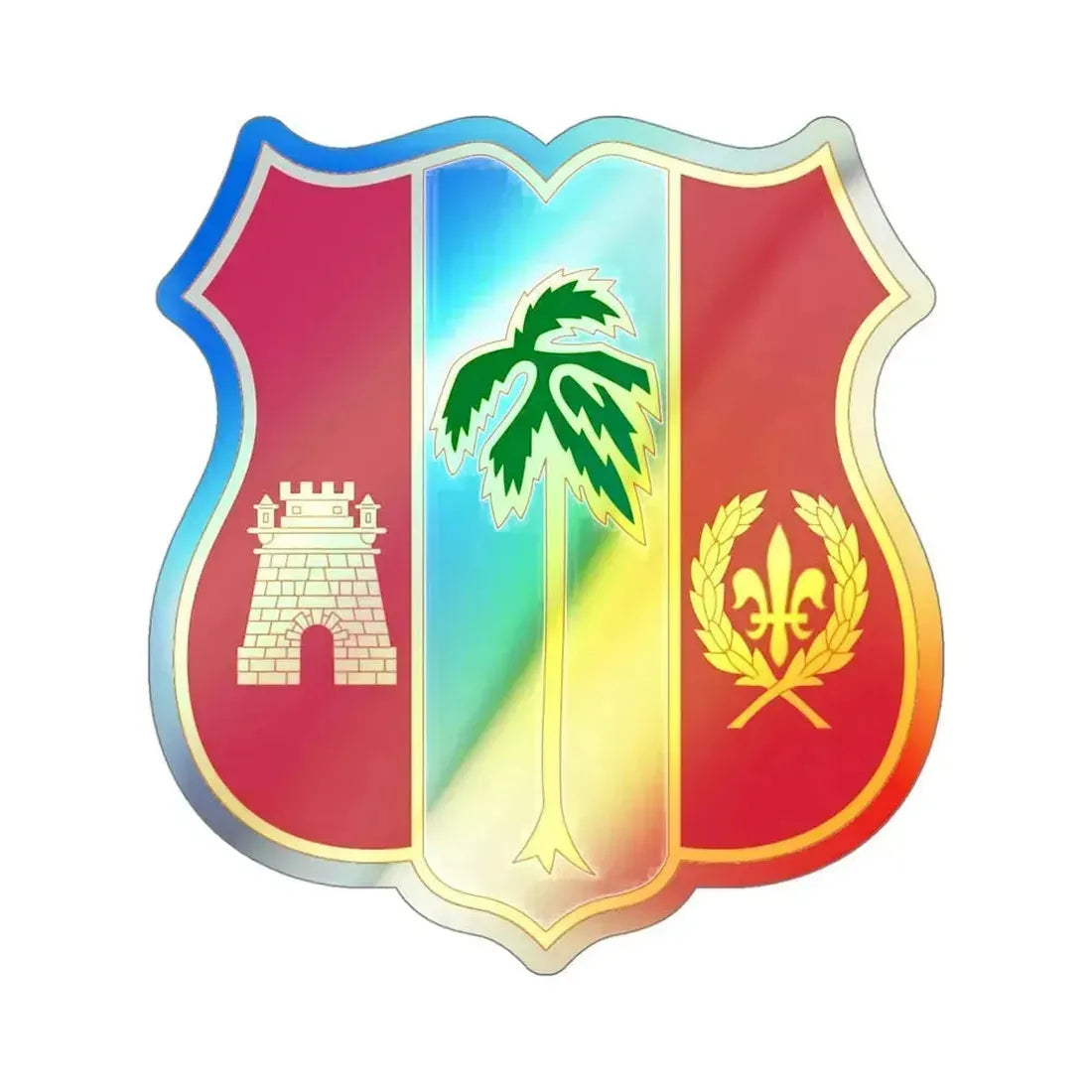 250th Air Defense Artillery Regiment (U.S. Army) Holographic STICKER Die-Cut Vinyl Decal 4 Inch Holographic - The Sticker Space