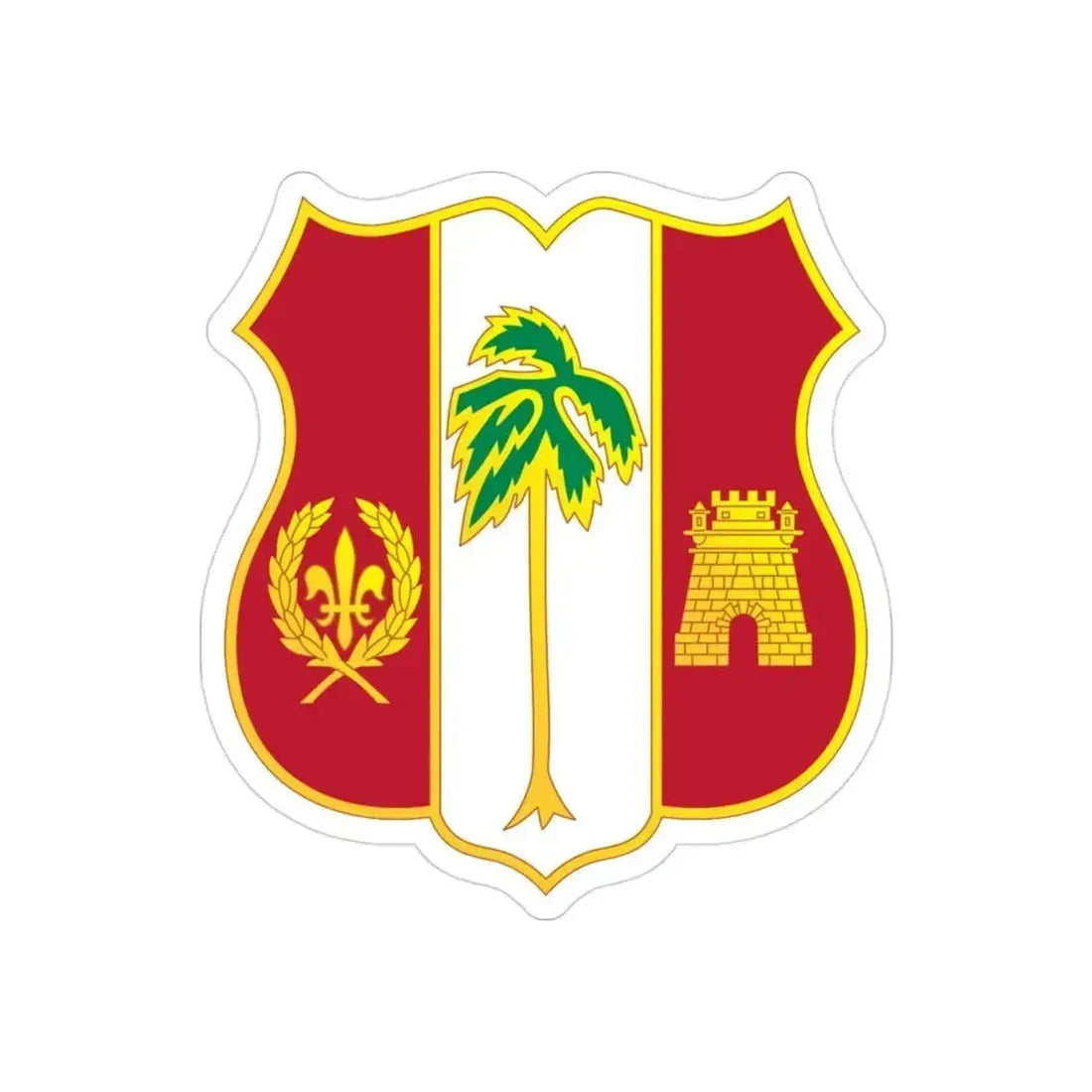 250th Air Defense Artillery Regiment (U.S. Army) REVERSE PRINT Transparent Die-Cut STICKER 3 Inch Die-Cut Transparent - The Sticker Space