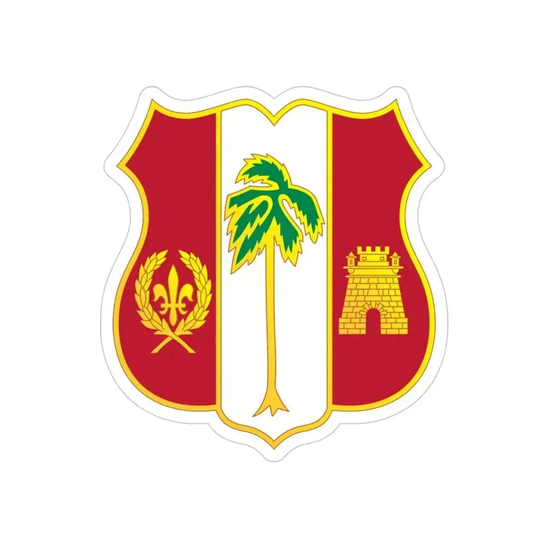 250th Air Defense Artillery Regiment (U.S. Army) REVERSE PRINT Transparent Die-Cut STICKER 4 Inch Die-Cut Transparent - The Sticker Space