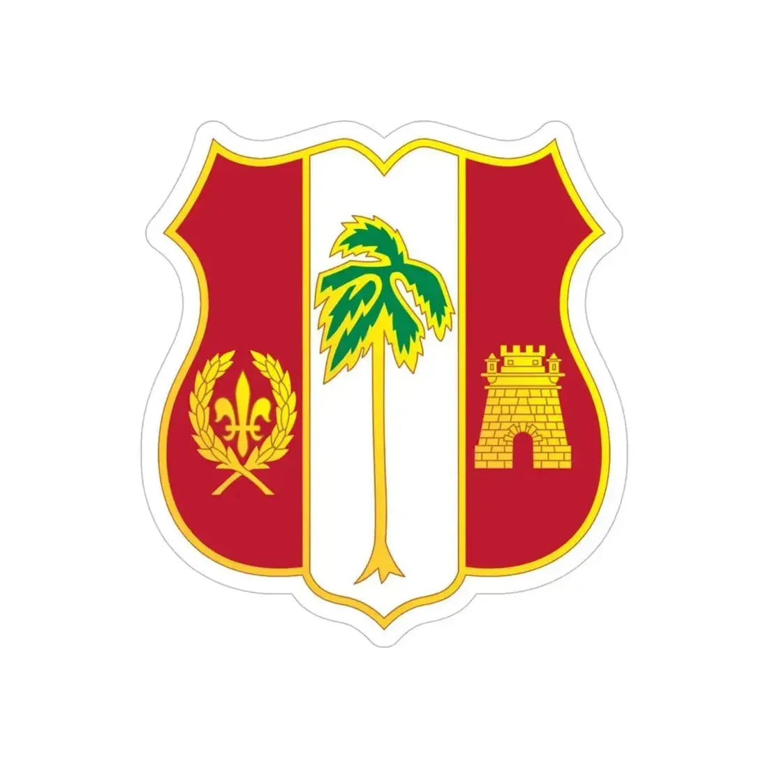 250th Air Defense Artillery Regiment (U.S. Army) REVERSE PRINT Transparent Die-Cut STICKER 5 Inch Die-Cut Transparent - The Sticker Space