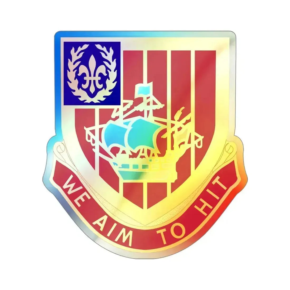251 Air Defense Artillery Regiment (U.S. Army) Holographic STICKER Die-Cut Vinyl Decal 4 Inch - The Sticker Space