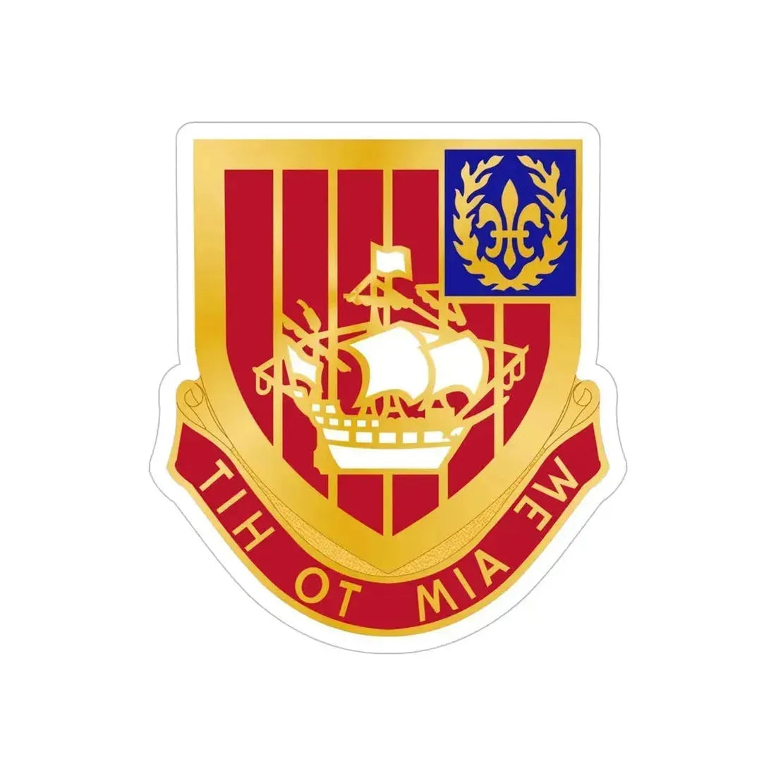 251 Air Defense Artillery Regiment (U.S. Army) REVERSE PRINT Transparent Die-Cut STICKER 6 Inch Die-Cut Transparent - The Sticker Space