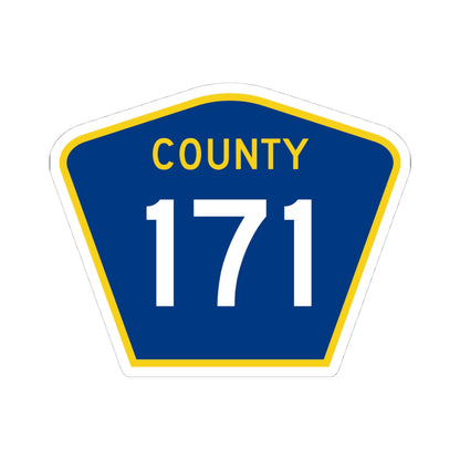 County 171 MN (Minnesota) (Road Sign) STICKER Vinyl Kiss-Cut Decal