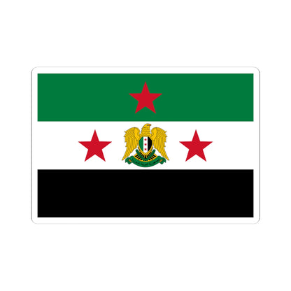 Flag of the Minister of Defense of Syria 2024present (Syria) STICKER Vinyl Kiss-Cut Decal
