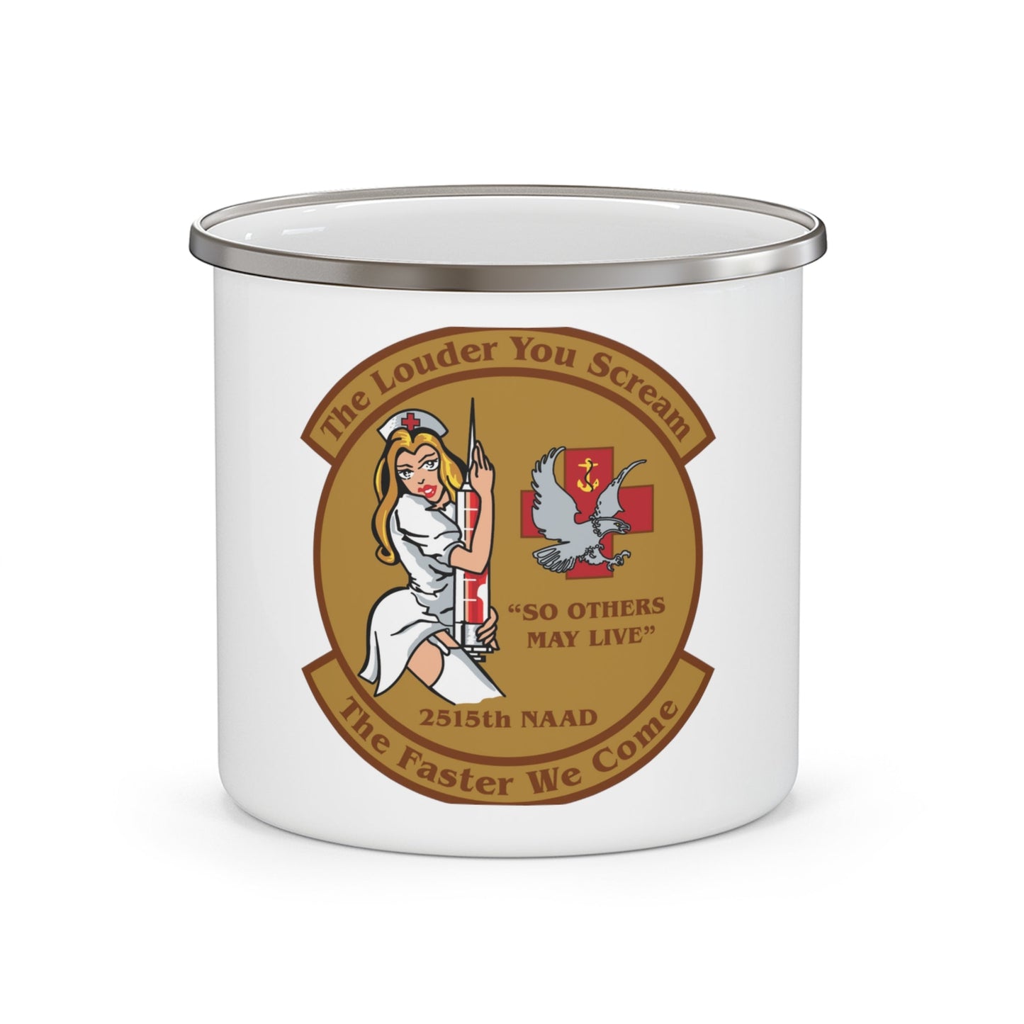 2515 NAAD TLYS TFWC (U.S. Navy) Enamel Mug 12oz-12oz-The Sticker Space