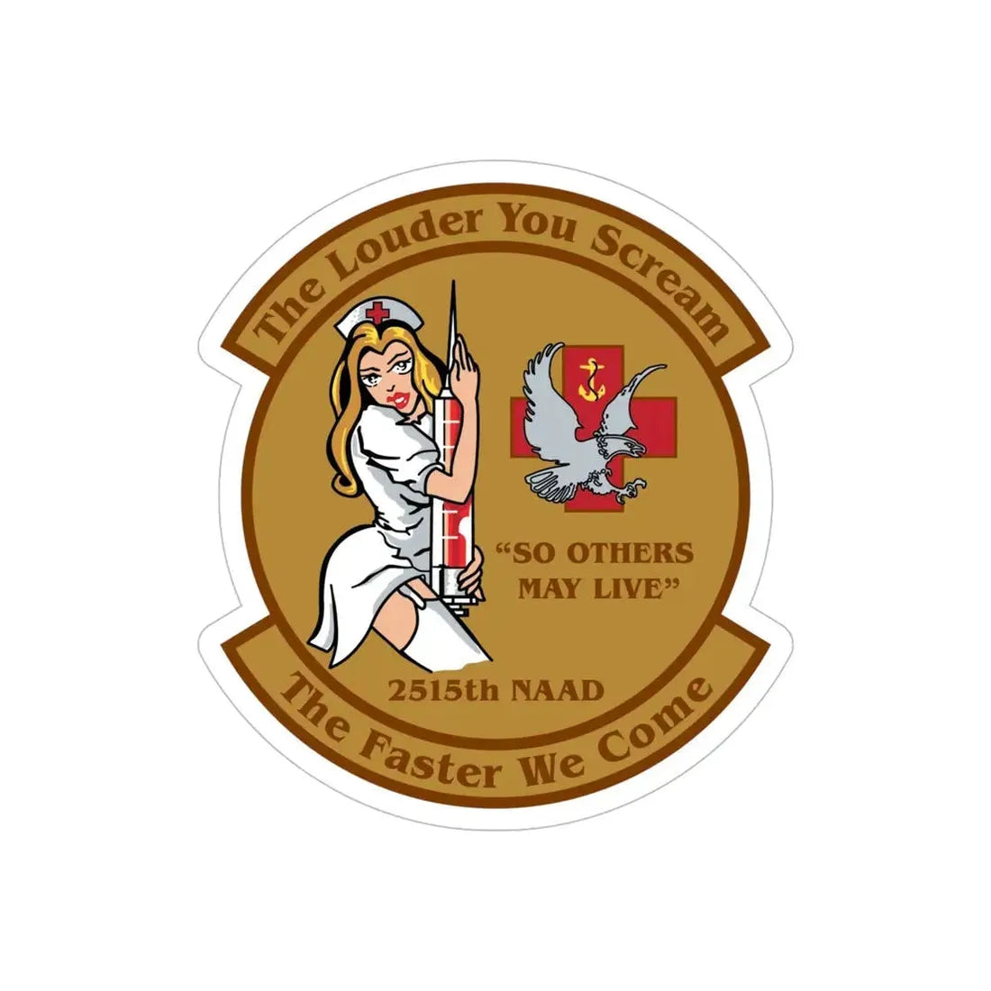 2515 NAAD TLYS TFWC (U.S. Navy) Transparent STICKER Die-Cut Vinyl Decal - The Sticker Space