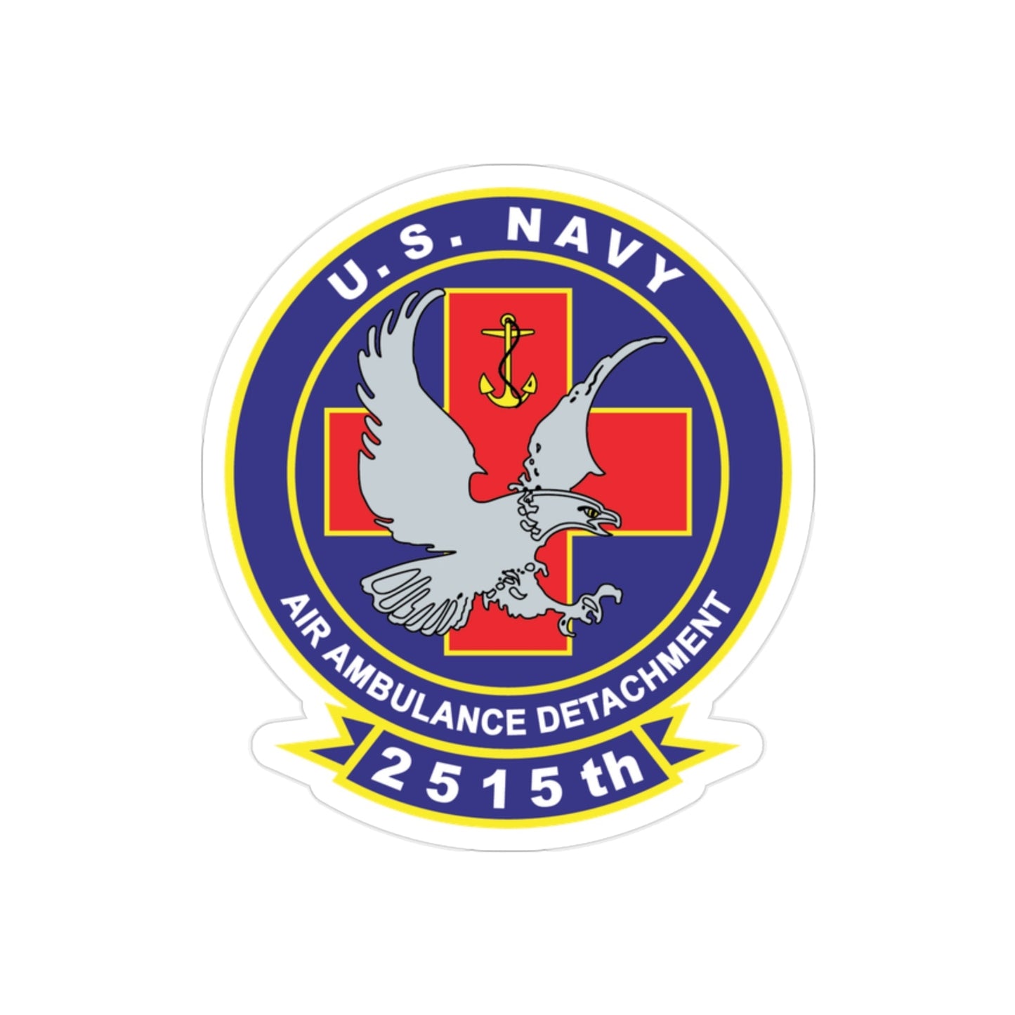 2515th AAD alt (U.S. Navy) Transparent STICKER Die-Cut Vinyl Decal-2 Inch-The Sticker Space