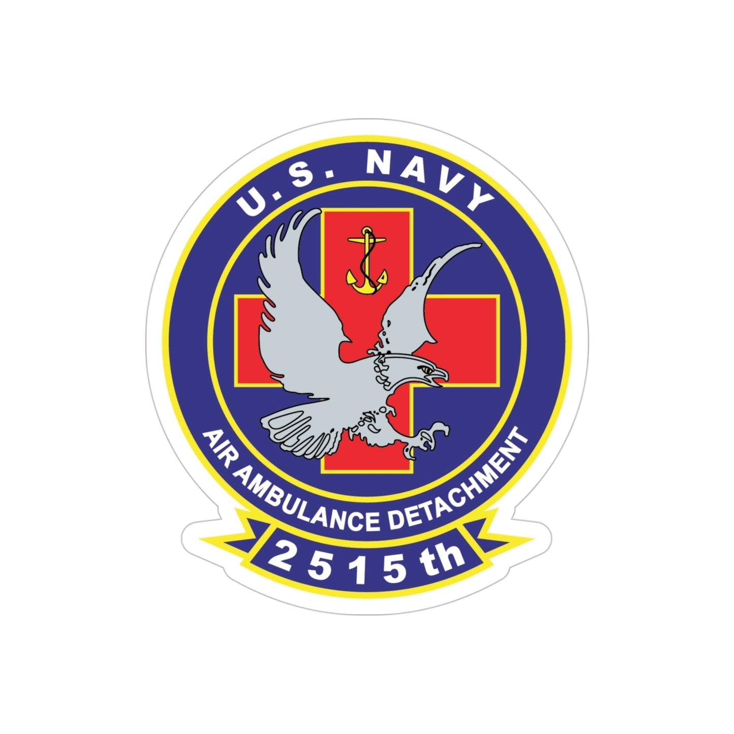 2515th AAD alt (U.S. Navy) Transparent STICKER Die-Cut Vinyl Decal-4 Inch-The Sticker Space