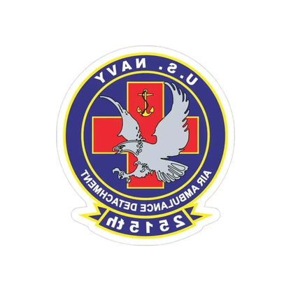 2515th AAD alt (U.S. Navy) REVERSE PRINT Transparent Die-Cut STICKER 2 Inch Die-Cut Transparent - The Sticker Space