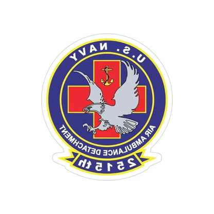 2515th AAD alt (U.S. Navy) REVERSE PRINT Transparent Die-Cut STICKER 4 Inch Die-Cut Transparent - The Sticker Space