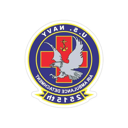 2515th AAD alt (U.S. Navy) REVERSE PRINT Transparent Die-Cut STICKER 6 Inch Die-Cut Transparent - The Sticker Space