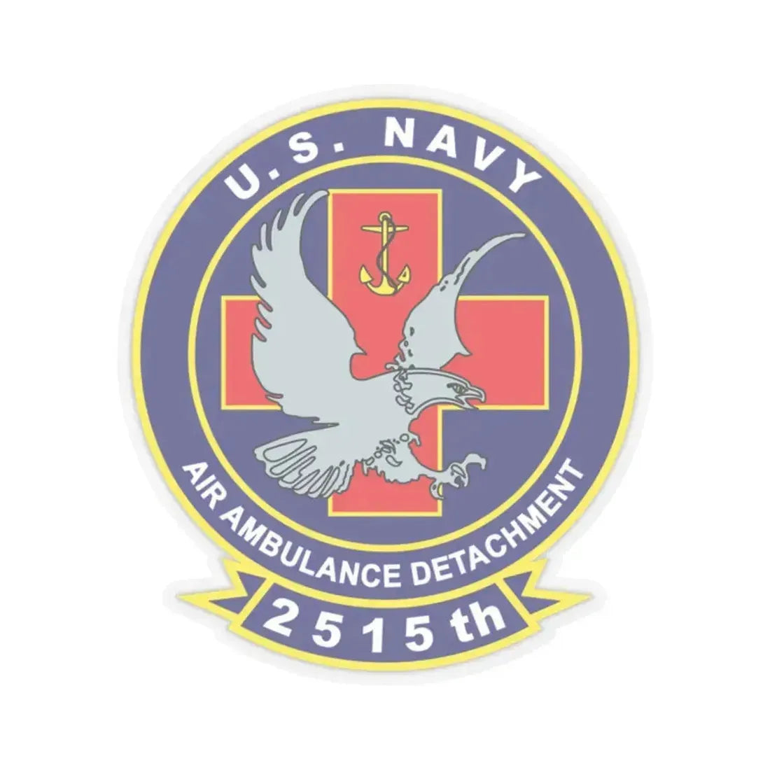 2515th AAD alt (U.S. Navy) STICKER Vinyl Kiss-Cut Decal 2 Inch Transparent - The Sticker Space