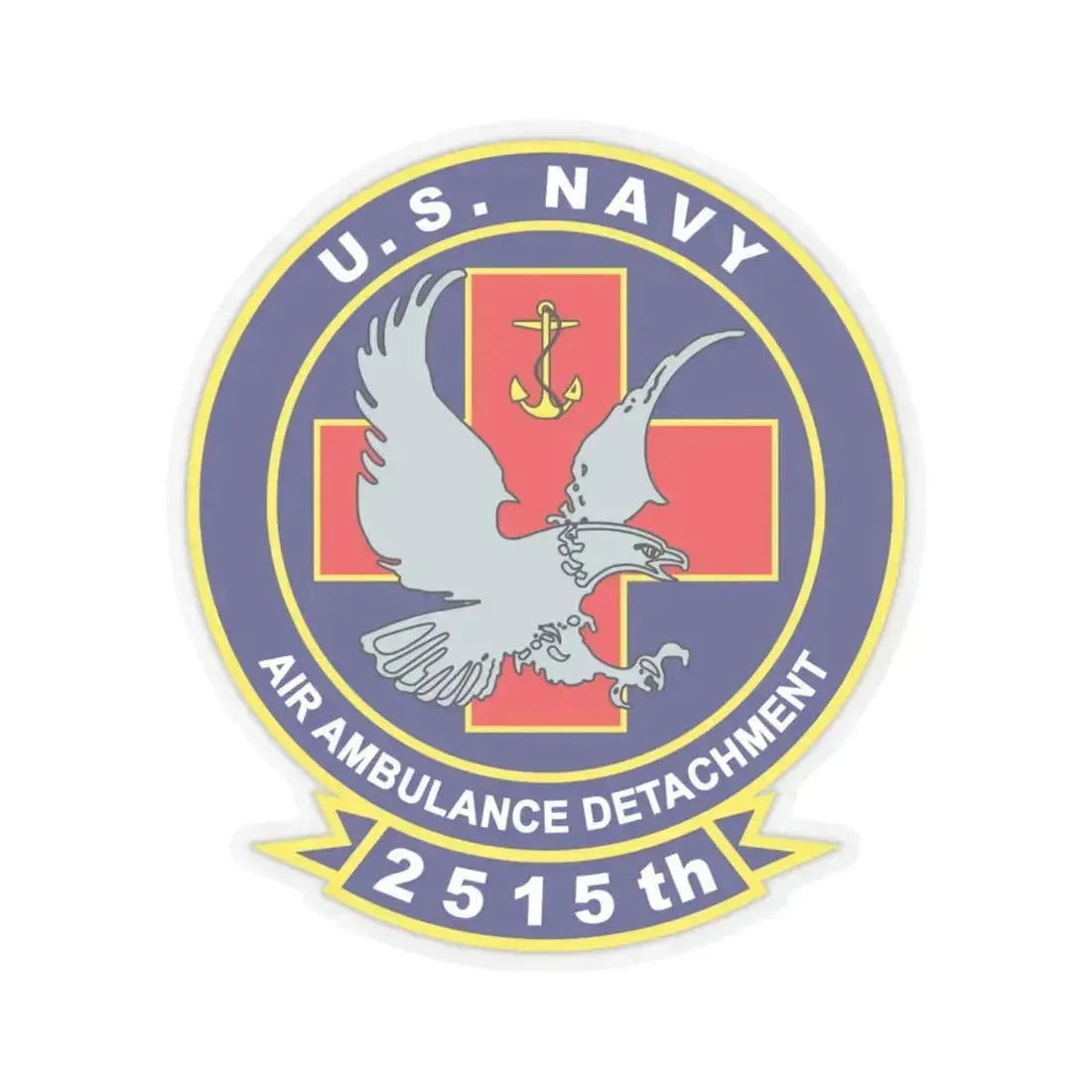 2515th AAD alt (U.S. Navy) STICKER Vinyl Kiss-Cut Decal 6 Inch Transparent - The Sticker Space