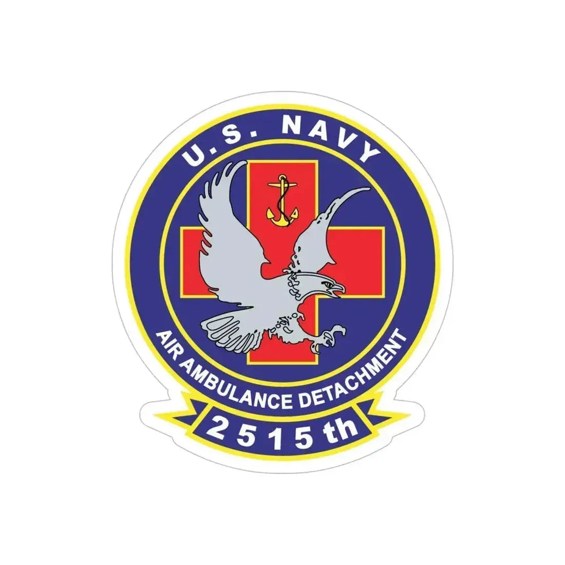 2515th AAD alt (U.S. Navy) Transparent STICKER Die-Cut Vinyl Decal 5 Inch Transparent - The Sticker Space