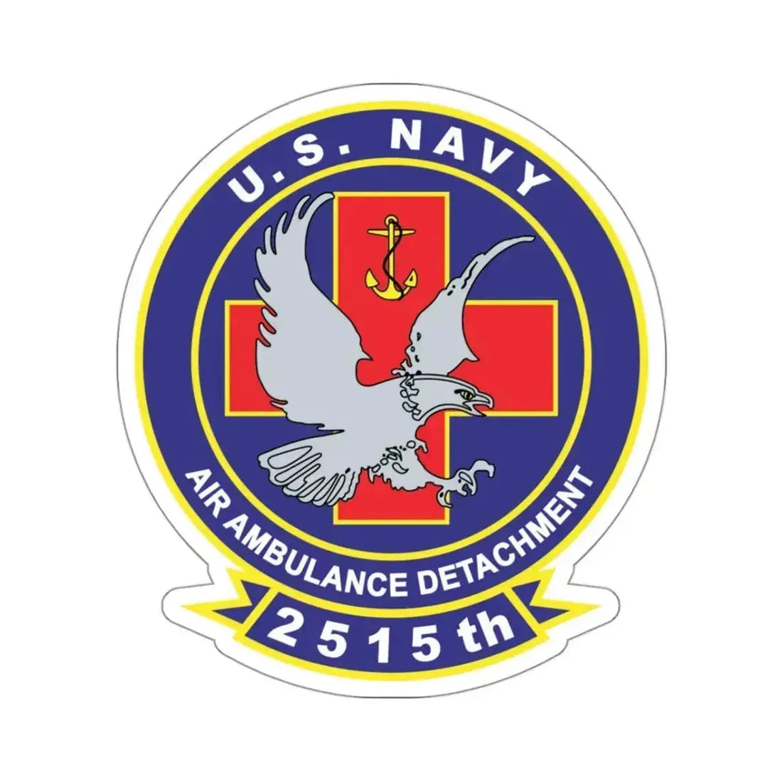2515th AAD (U.S. Navy) STICKER Vinyl Kiss-Cut Decal 3 Inch White - The Sticker Space