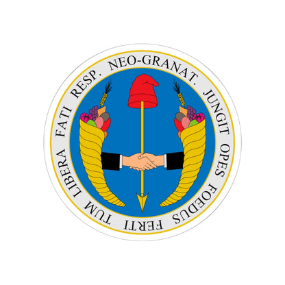 Coat of arms of United Provinces of New Granada - STICKER Vinyl Kiss-Cut Decal