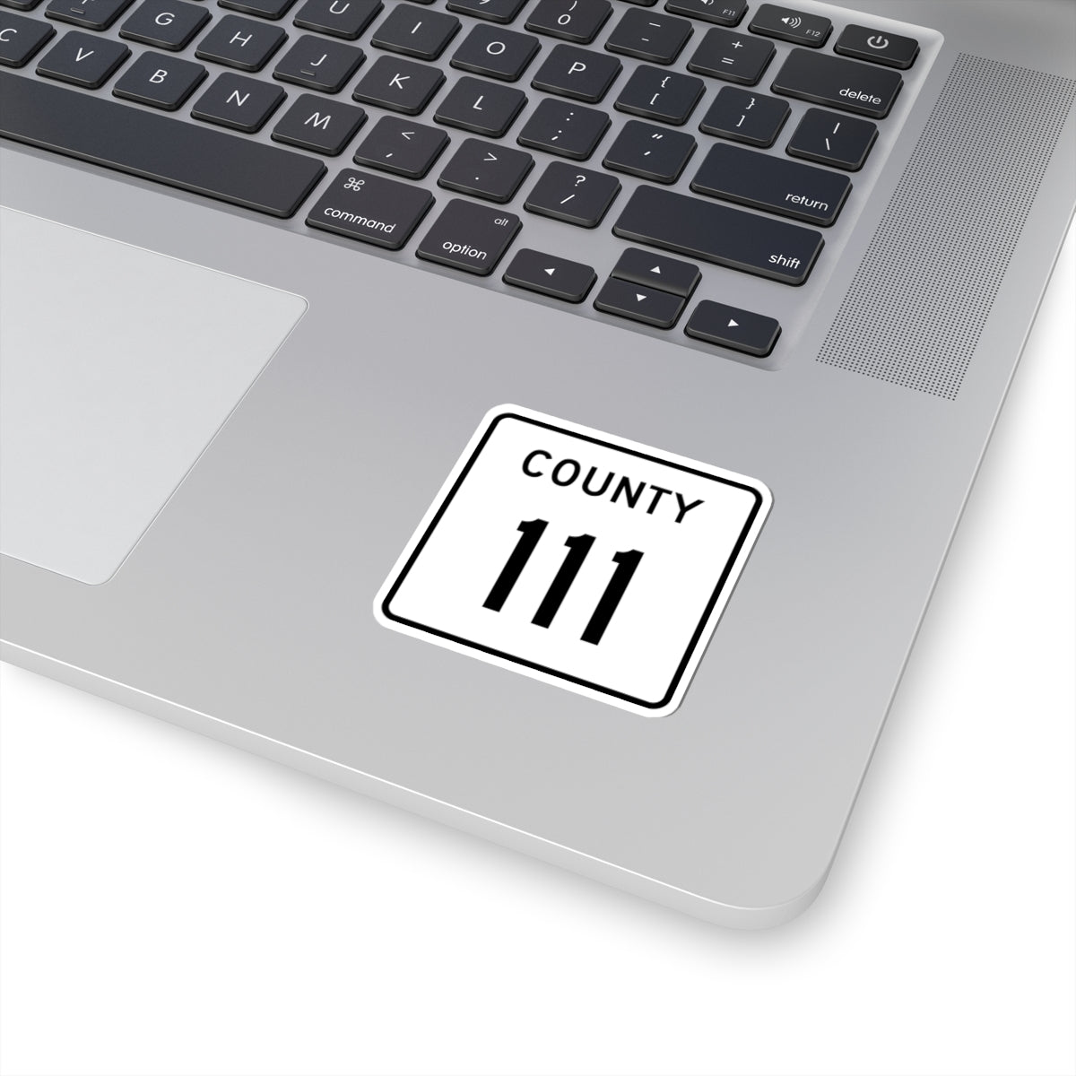 County 111 square (Minnesota) (Road Sign) STICKER Vinyl Kiss-Cut Decal