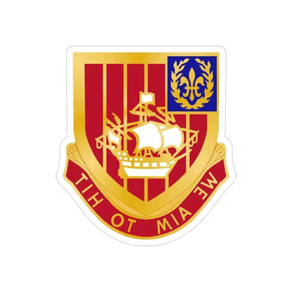 251st Air Defense Artillery Regiment (U.S. Army) REVERSE PRINT Transparent Die-Cut STICKER 3 Inch Die-Cut Transparent - The Sticker Space
