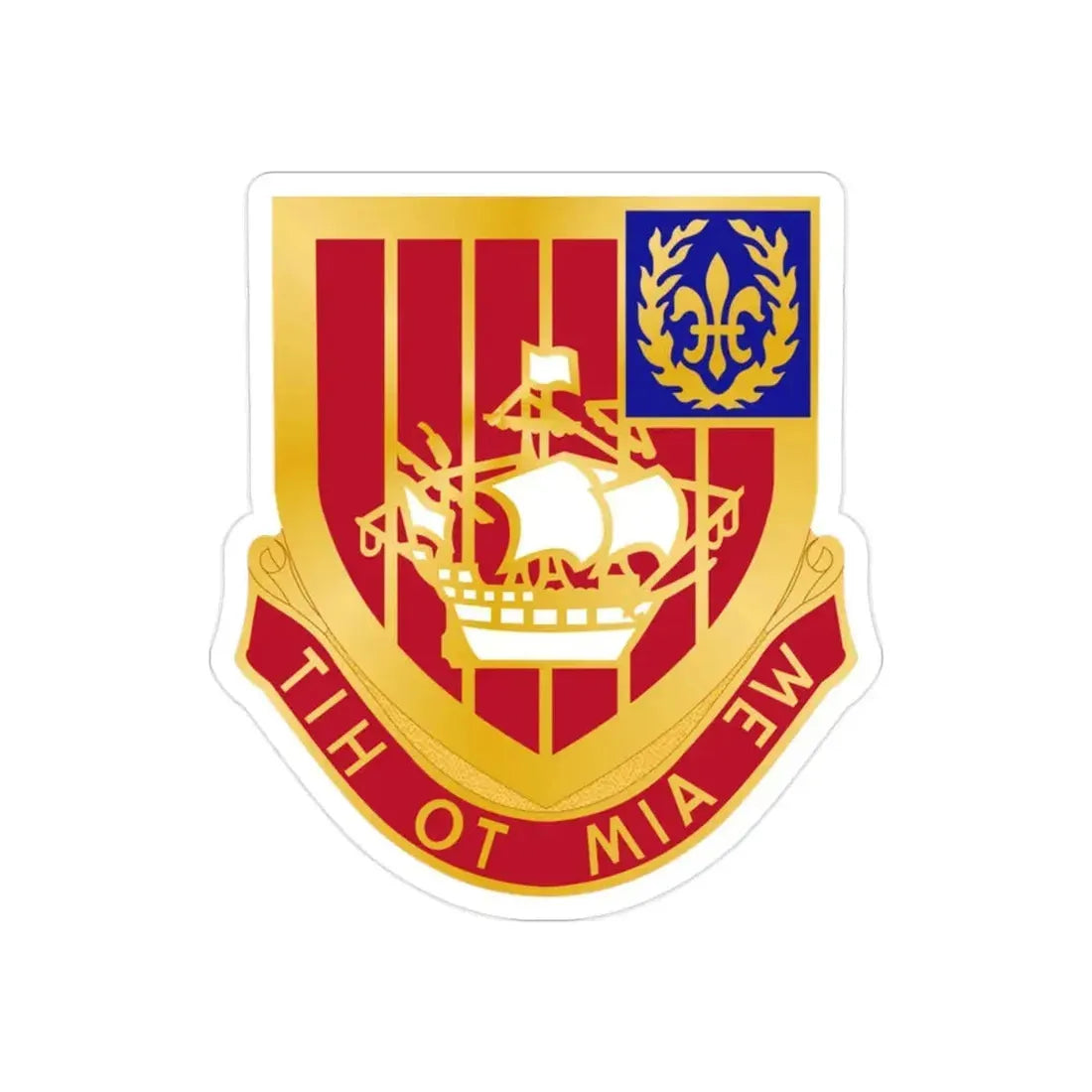 251st Air Defense Artillery Regiment (U.S. Army) REVERSE PRINT Transparent Die-Cut STICKER - The Sticker Space