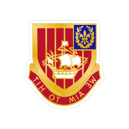 251st Air Defense Artillery Regiment (U.S. Army) REVERSE PRINT Transparent Die-Cut STICKER - The Sticker Space