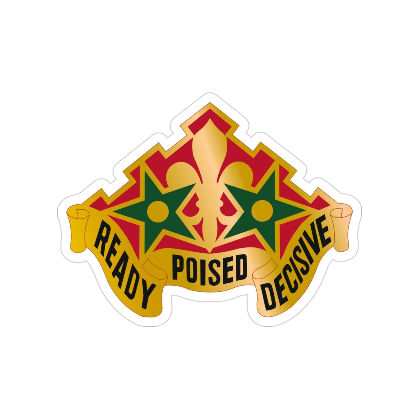 252 Armor Regiment (U.S. Army) Transparent STICKER Die-Cut Vinyl Decal-3 Inch-The Sticker Space