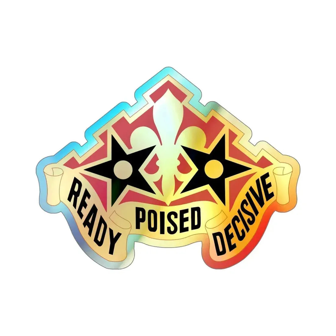 252 Armor Regiment (U.S. Army) Holographic STICKER Die-Cut Vinyl Decal - The Sticker Space