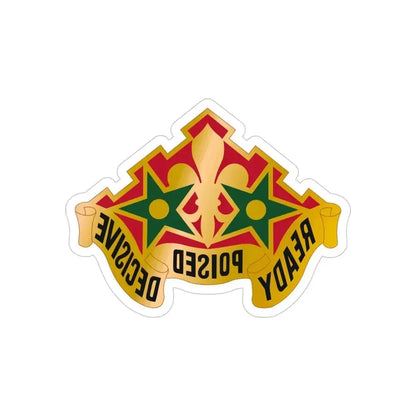 252 Armor Regiment (U.S. Army) REVERSE PRINT Transparent Die-Cut STICKER 4 Inch Die-Cut Transparent - The Sticker Space
