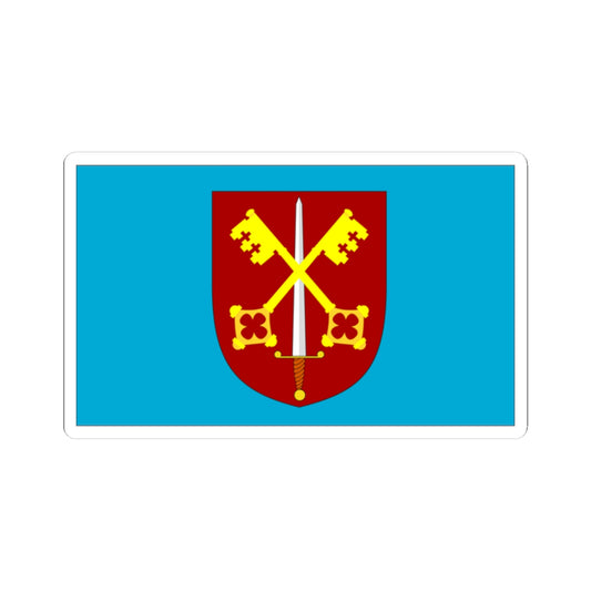 Flag of Exeter Cathedral (England) STICKER Vinyl Kiss-Cut Decal