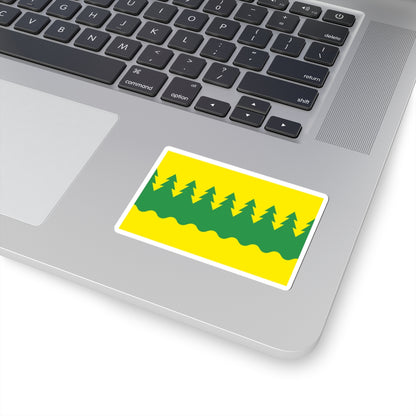 Flag of Kainuu (Finland) STICKER Vinyl Kiss-Cut Decal