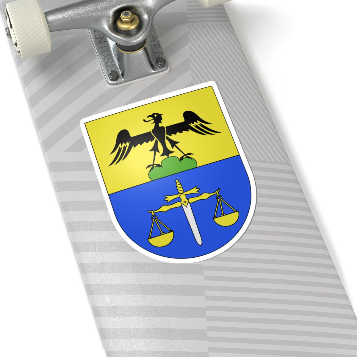 Sagno-coat of arms (Switzerland) (Coat of Arms) STICKER Vinyl Kiss-Cut Decal