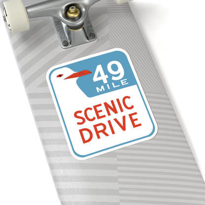 San Francisco CA 49-Mile Scenic Drive (California) (Road Sign) STICKER Vinyl Kiss-Cut Decal