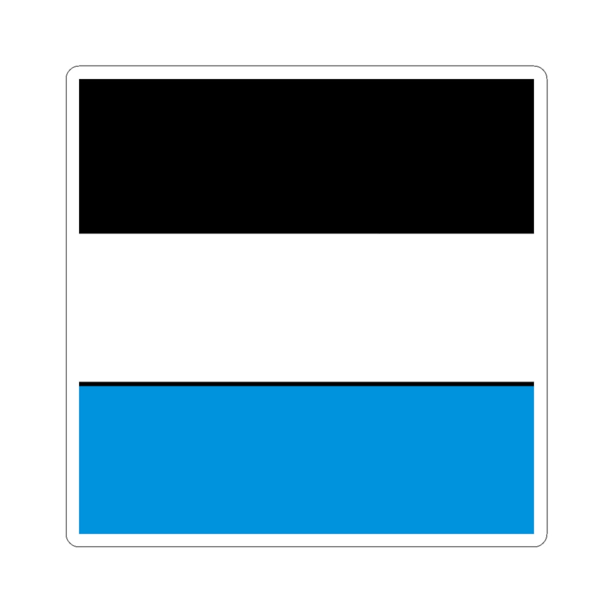 CHE Unterkulm Flag (Switzerland) STICKER Vinyl Kiss-Cut Decal
