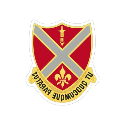 252nd Artillery Regiment (U.S. Army) REVERSE PRINT Transparent Die-Cut STICKER 6 Inch Die-Cut Transparent - The Sticker Space