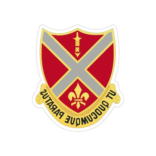 252nd Artillery Regiment (U.S. Army) REVERSE PRINT Transparent Die-Cut STICKER 6 Inch Die-Cut Transparent - The Sticker Space