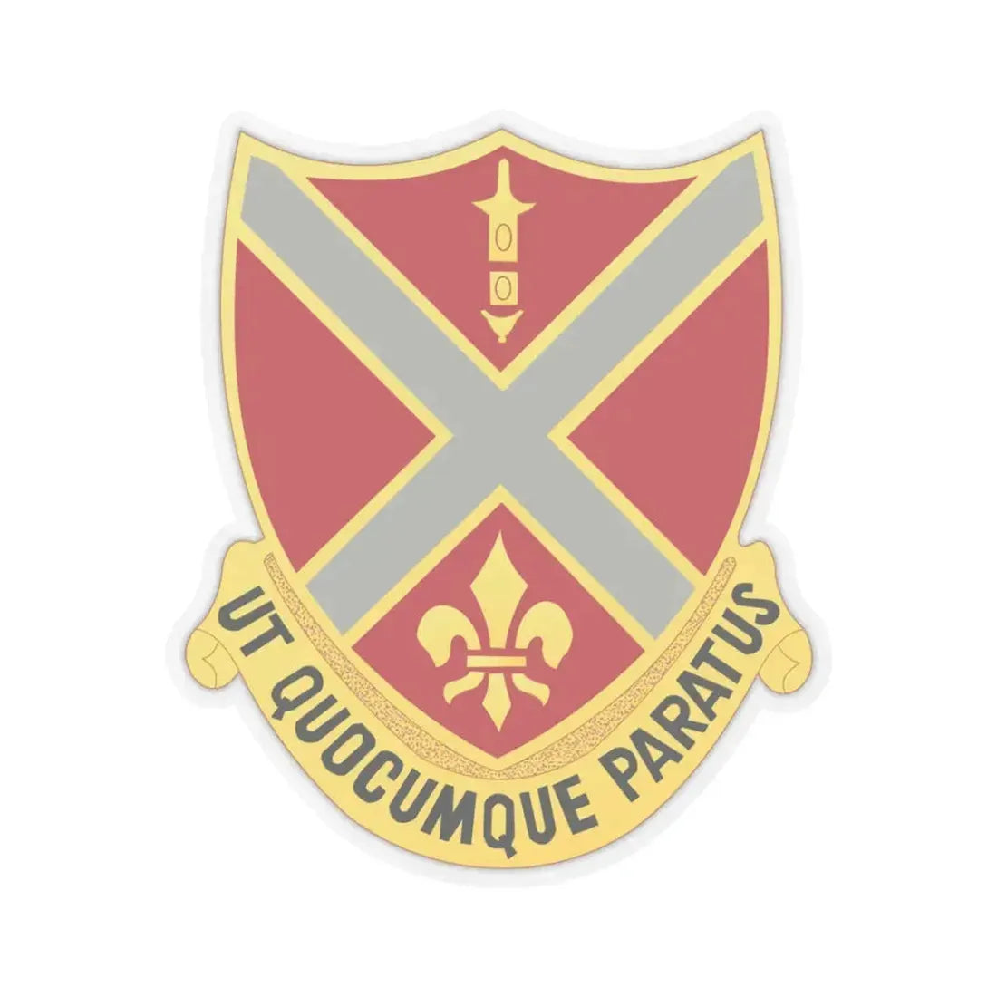 252nd Artillery Regiment (U.S. Army) STICKER Vinyl Kiss-Cut Decal 3 Inch Transparent - The Sticker Space