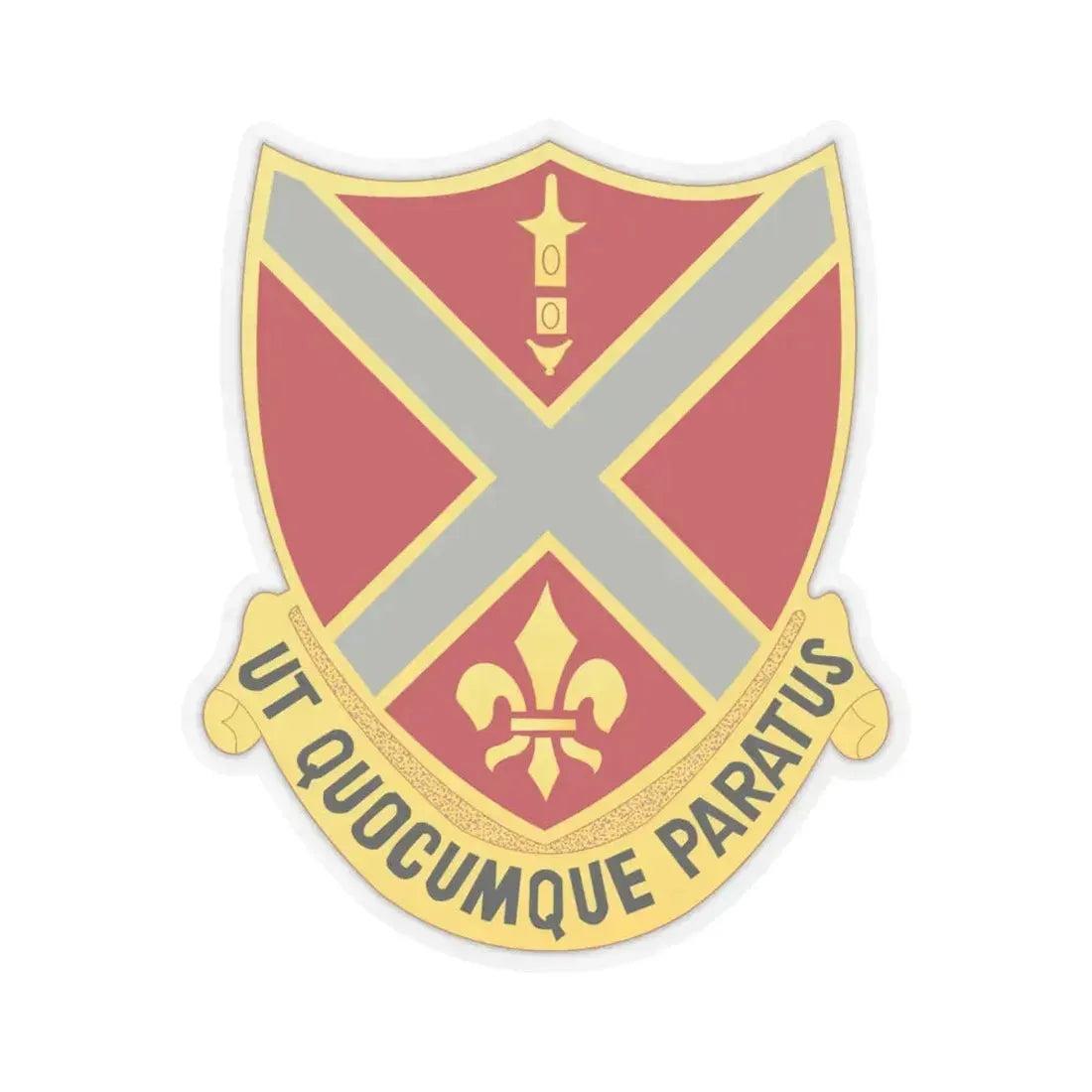 252nd Artillery Regiment (U.S. Army) STICKER Vinyl Kiss-Cut Decal 6 Inch Transparent - The Sticker Space