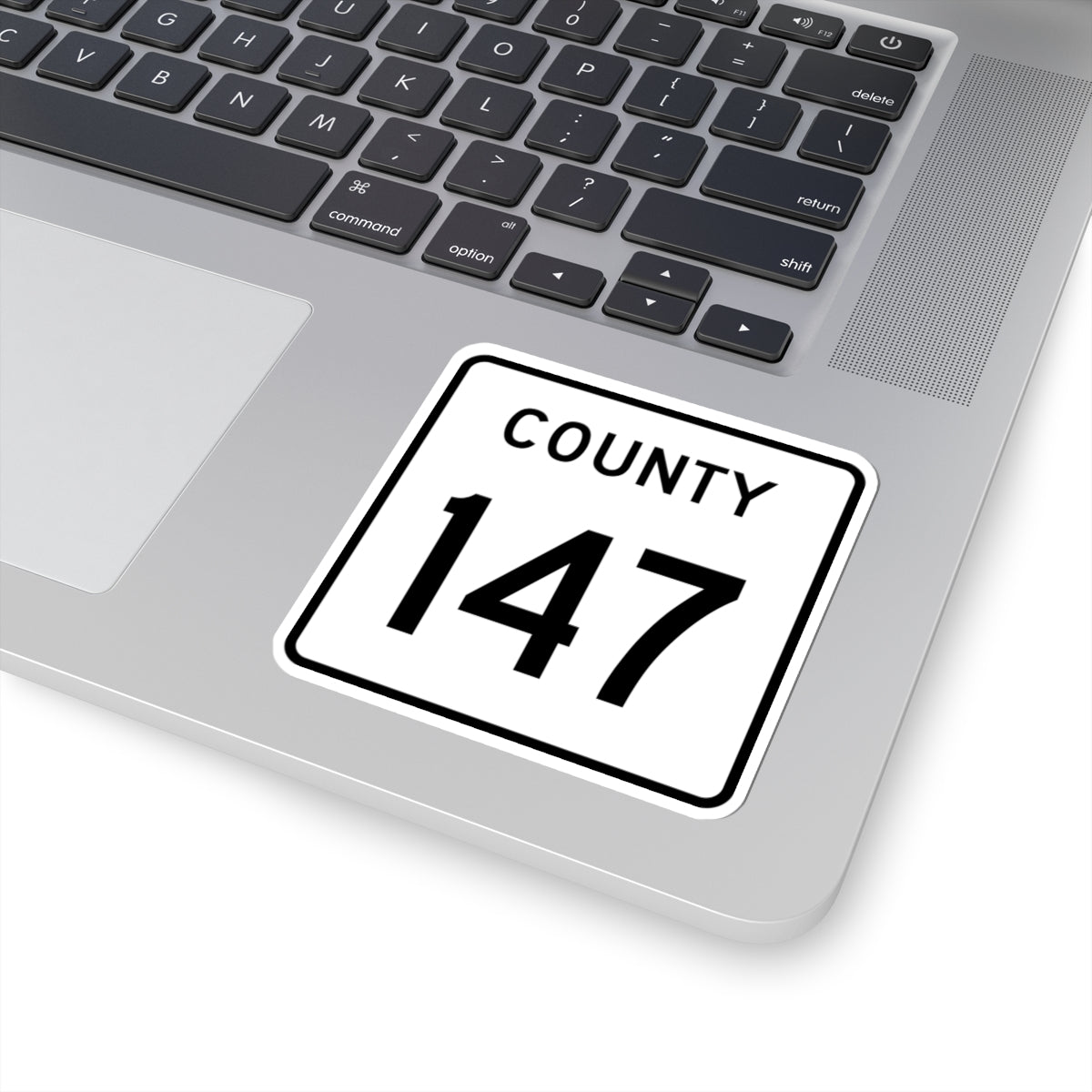 County 147 square (Minnesota) (Road Sign) STICKER Vinyl Kiss-Cut Decal