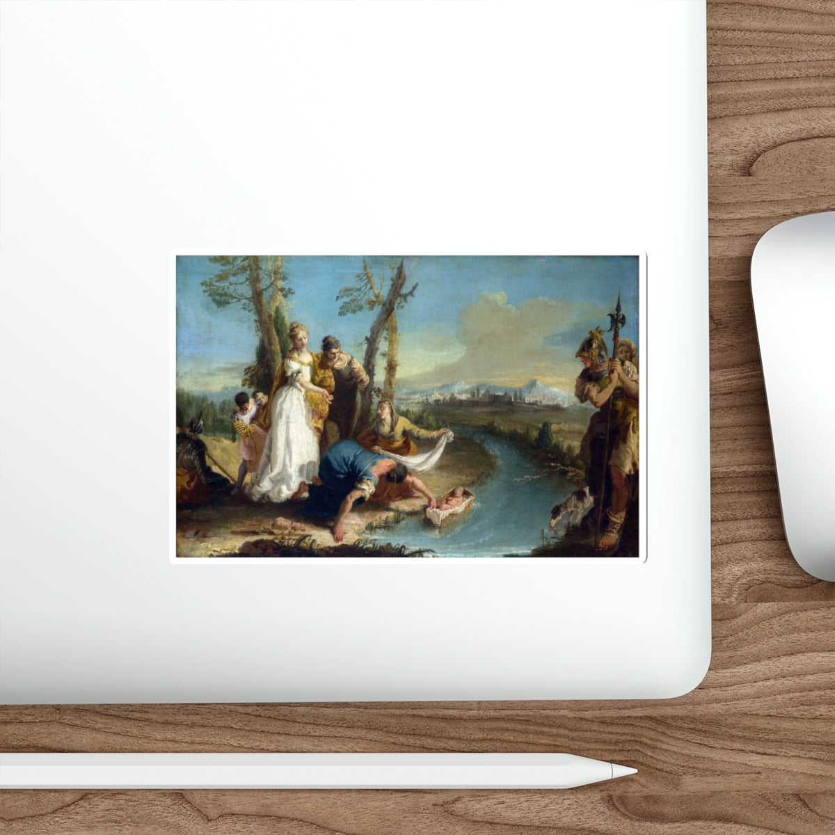 ZUGNO, Francesco - The Finding of Moses (Artwork) STICKER Vinyl Die-Cut Decal