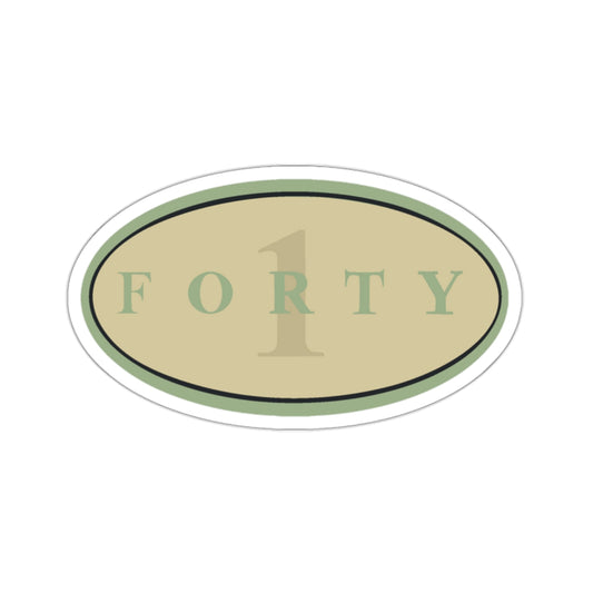 Forty 1 (U.S. Navy) STICKER Vinyl Kiss-Cut Decal