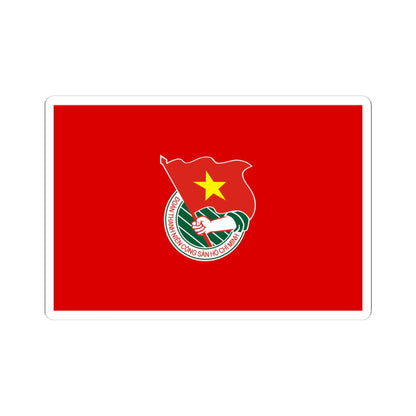 Flag of HCM Communist Youth Union (Vietnam) STICKER Vinyl Kiss-Cut Decal