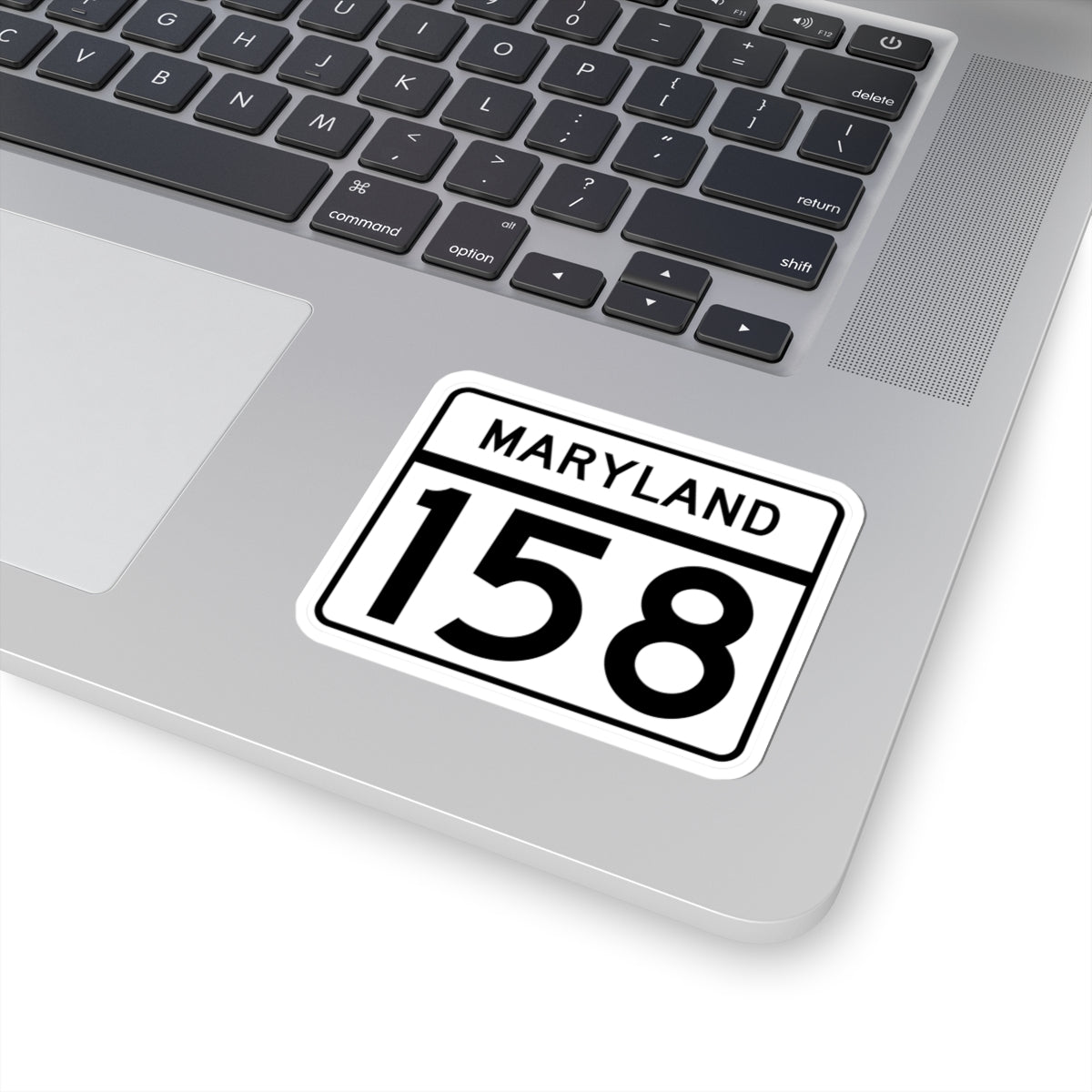 MD Route 158 (Maryland) (Road Sign) STICKER Vinyl Kiss-Cut Decal