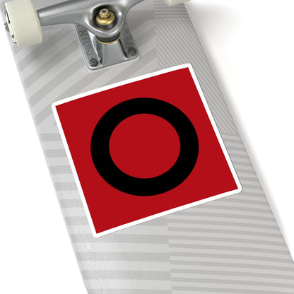 CHE Bezirk March Flag (Switzerland) STICKER Vinyl Kiss-Cut Decal