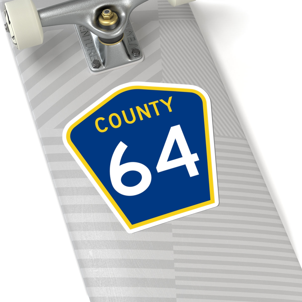County 64 MN (Minnesota) (Road Sign) STICKER Vinyl Kiss-Cut Decal