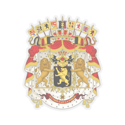 Great coat of arms of Belgium - STICKER Vinyl Kiss-Cut Decal