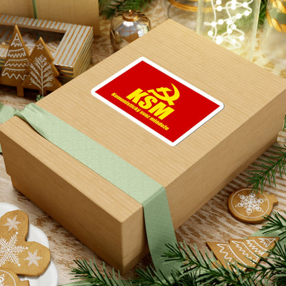 Flag of the Communist Youth Union Czech Republic (Czech Republic) STICKER Vinyl Kiss-Cut Decal