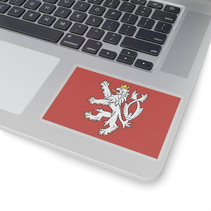 Banner of the Bohemian Coat of Arms (Czech Republic) STICKER Vinyl Kiss-Cut Decal