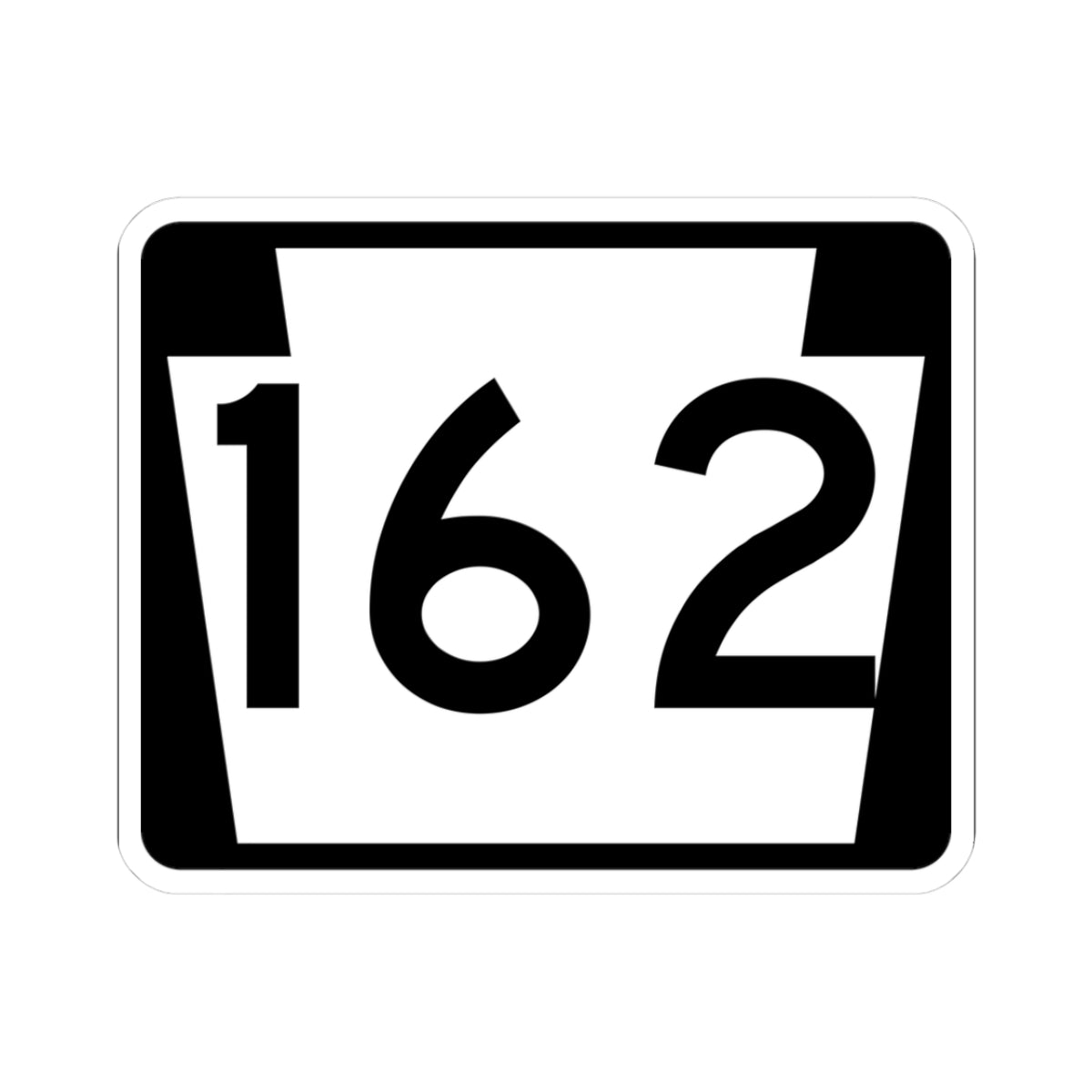 PA-162 (Pennsylvania) (Road Sign) STICKER Vinyl Kiss-Cut Decal