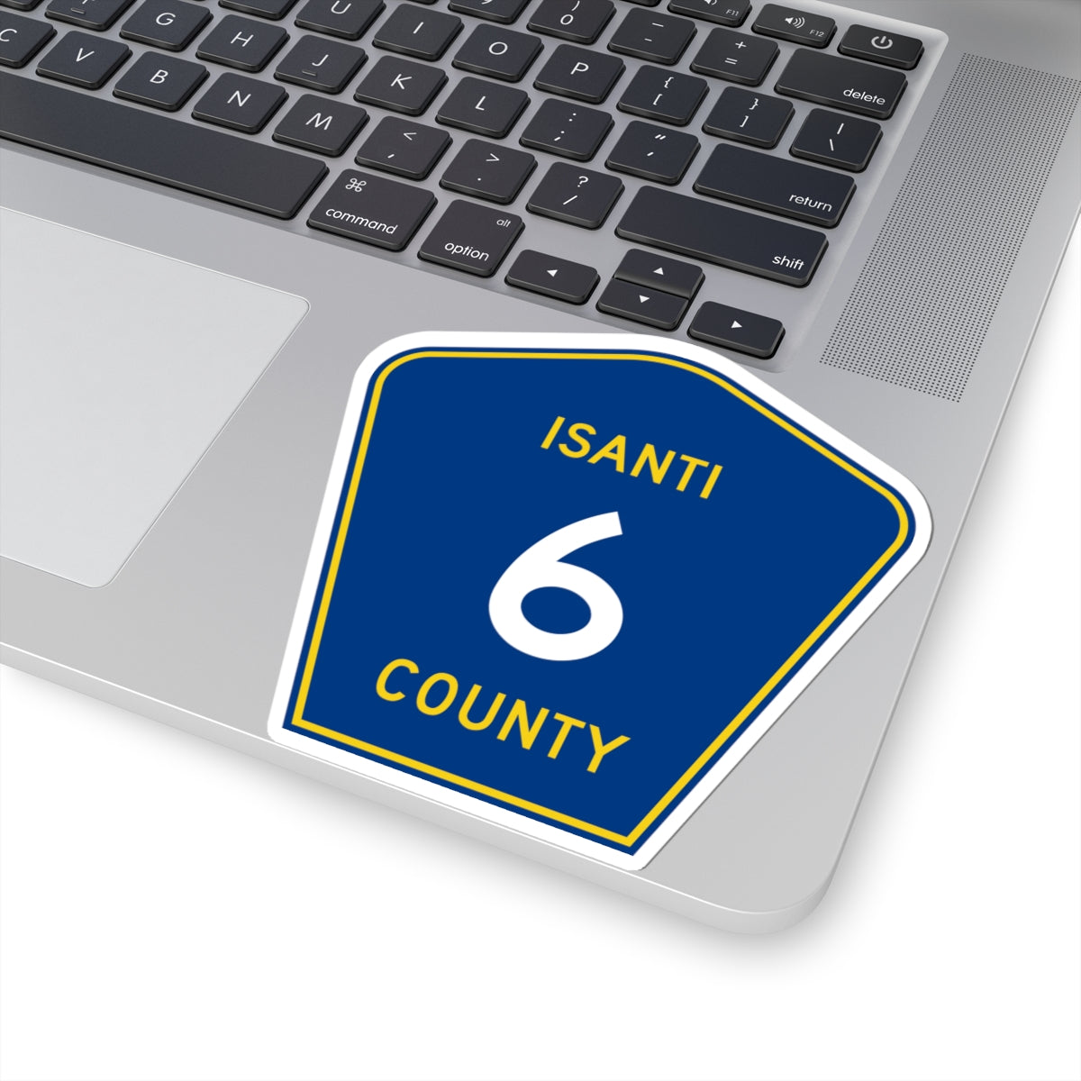 Isanti County 6 MN (Minnesota) (Road Sign) STICKER Vinyl Kiss-Cut Decal