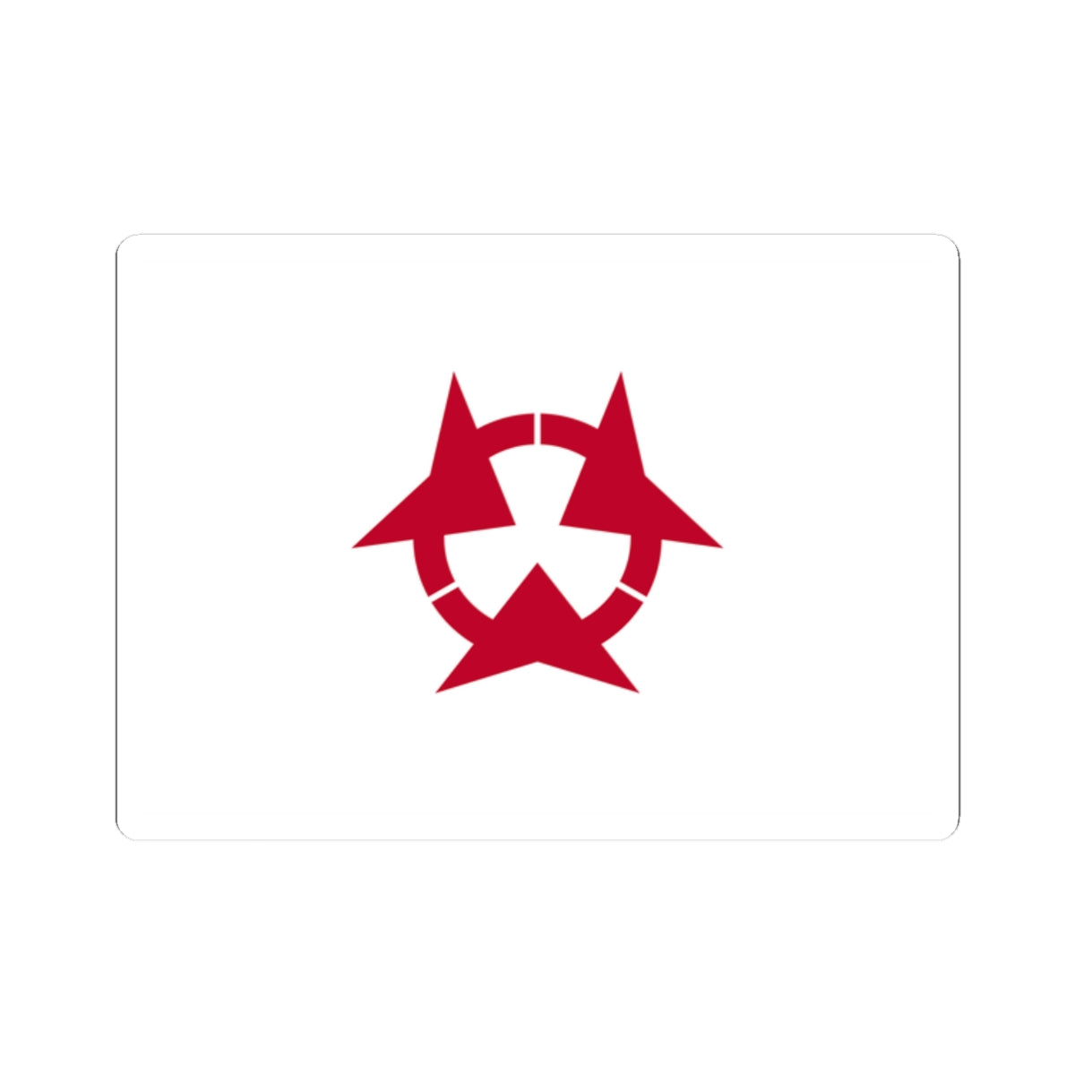 Flag of Oita Prefecture (Japan) STICKER Vinyl Kiss-Cut Decal