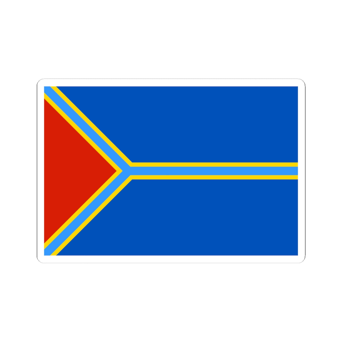 Flag of Alekseevsky rayon Volgograd oblast (Russia) STICKER Vinyl Kiss-Cut Decal